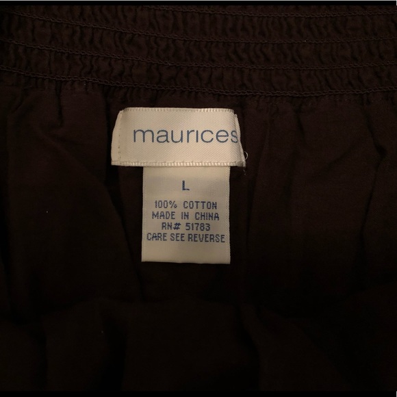Maurices Brown Skirt with Bow Size Large - Picture 4 of 4